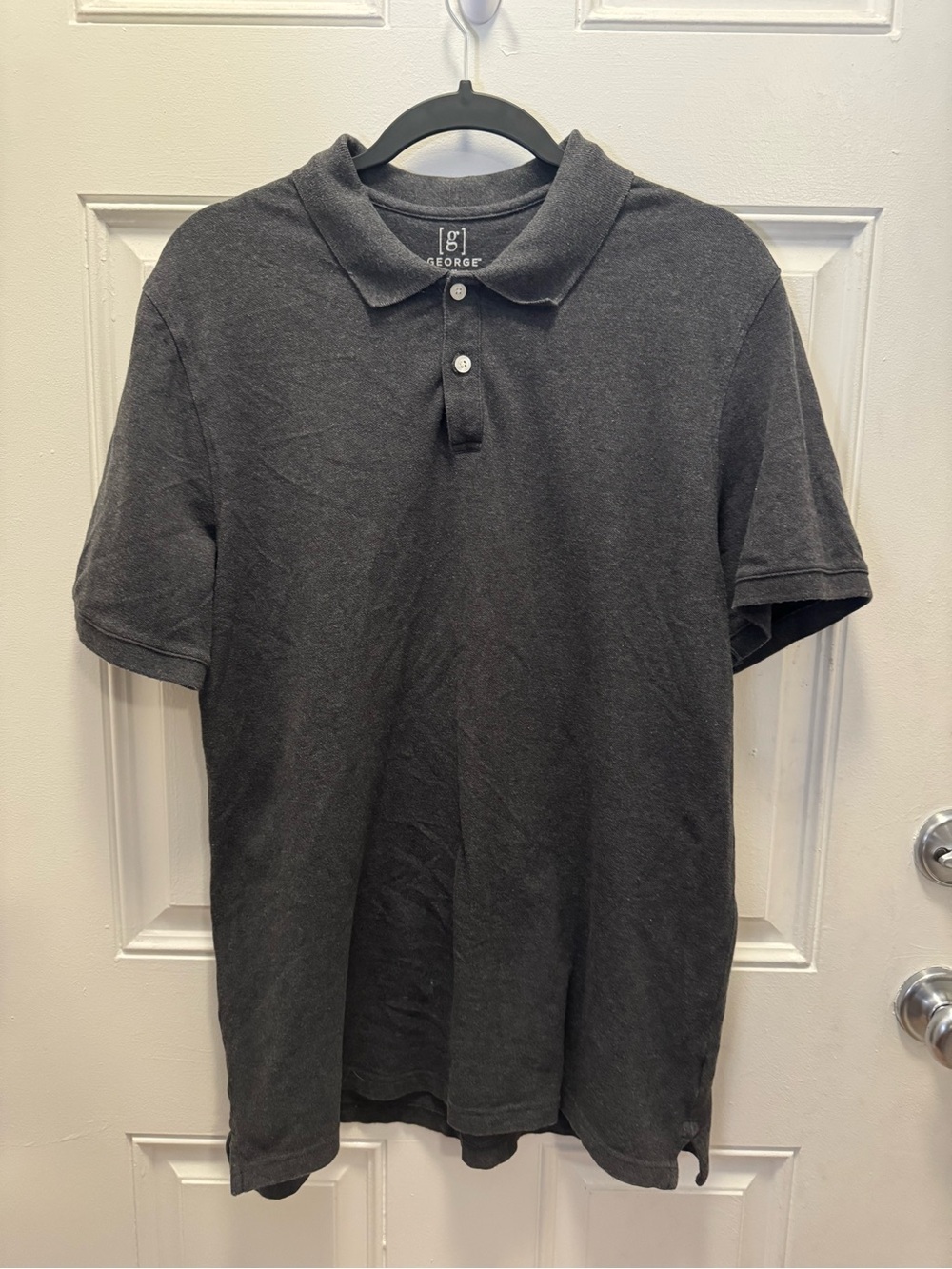 George Men's Dark Charcoal Polo Shirt 0502
